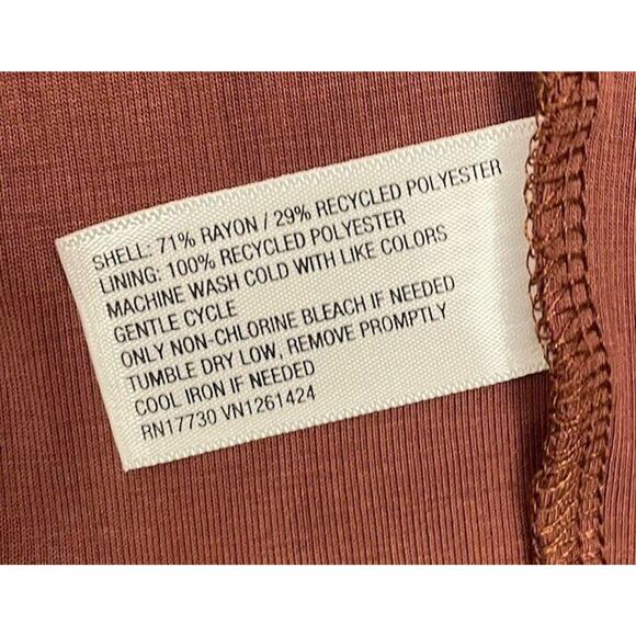 Wild Fable Dark Brown Ribbed Maxi Dress Size Small NWT Slit Straps - Picture 2 of 7